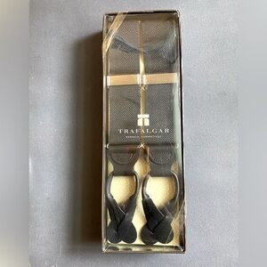 FOR HIM! 🎁❤️Trafalgar Suspenders NIB Black and Brass